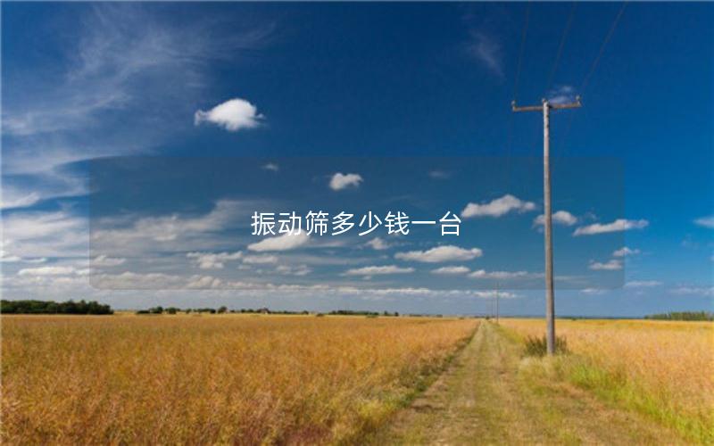 振動(dòng)篩多少錢一臺(tái)